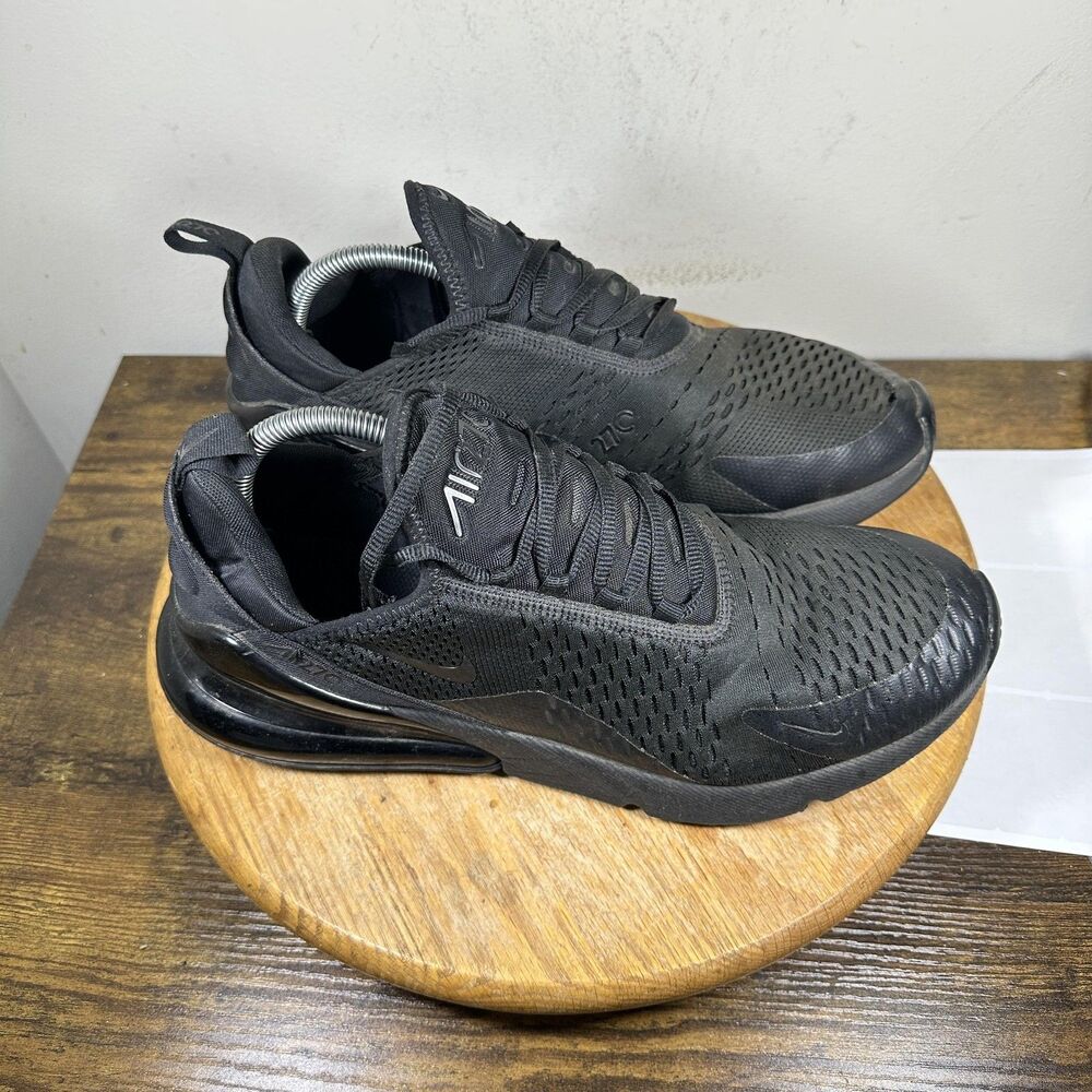 Nike Air Max 270 Shoes Mens Size 12 Black AH8050-005 Running Sneakers Athletic